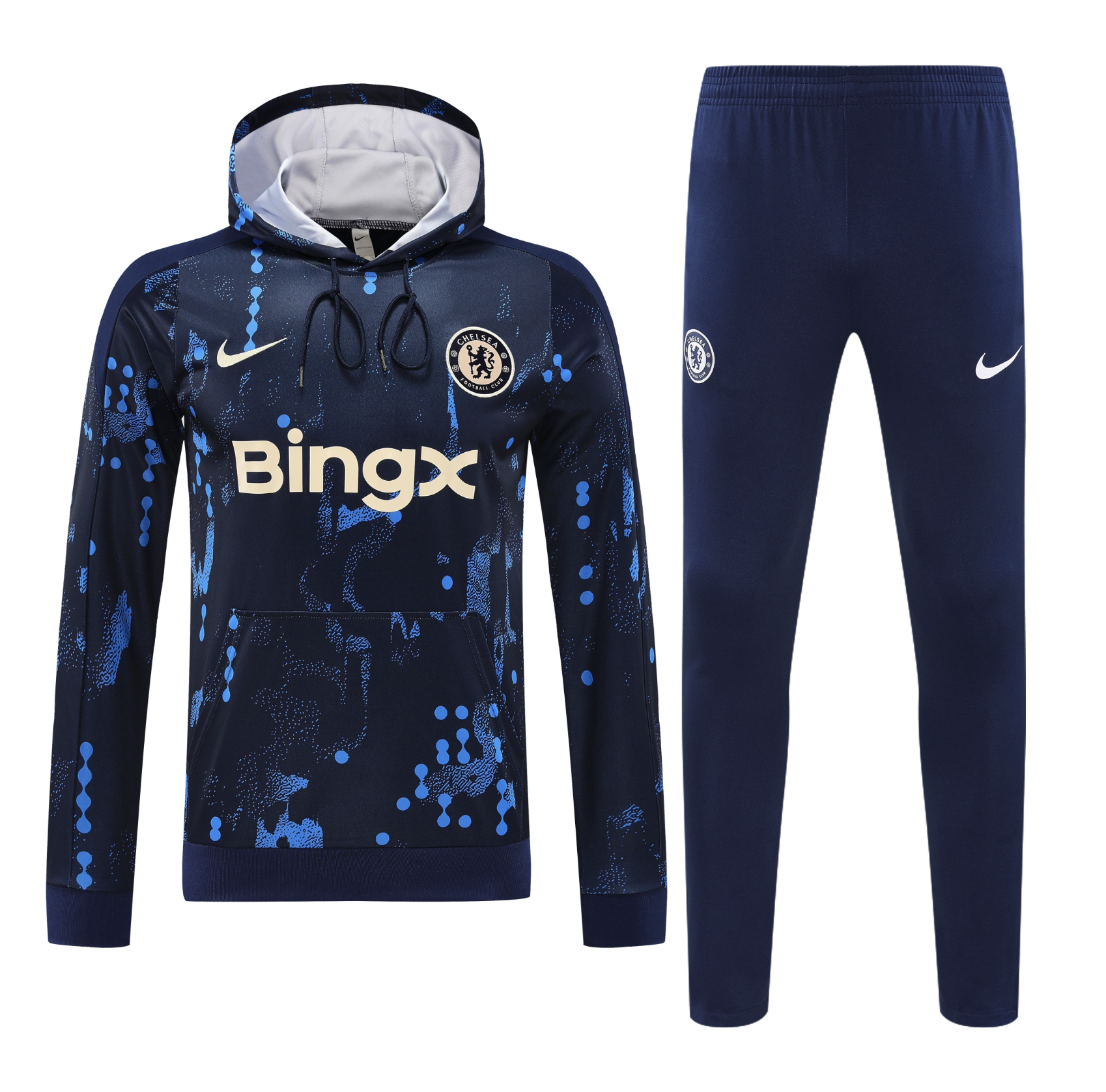 Chelsea 24/25 Men's Navy Pre-Match Hoodie Tracksuit