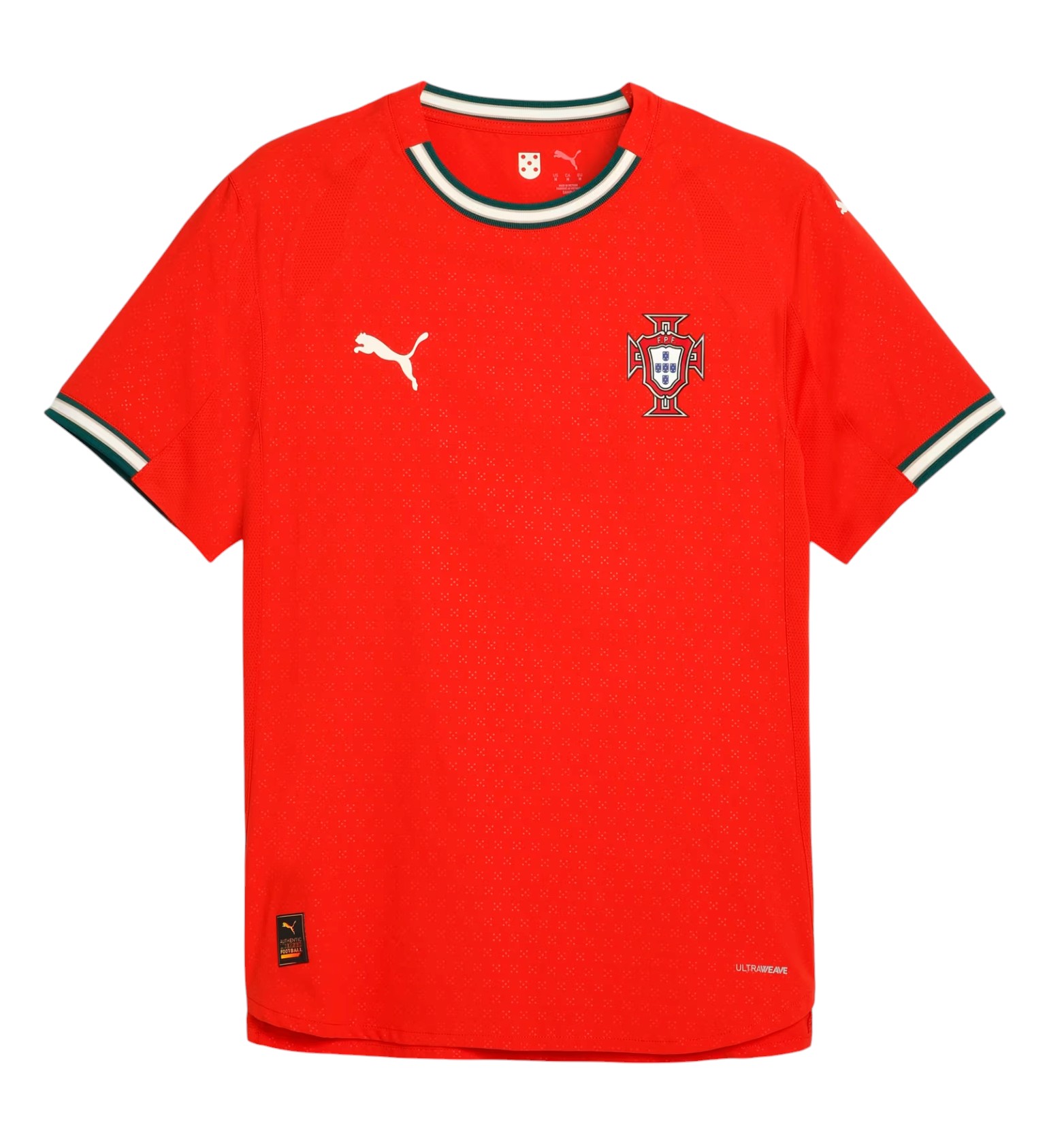 Portugal 2025 Authentic Men's Home Shirt