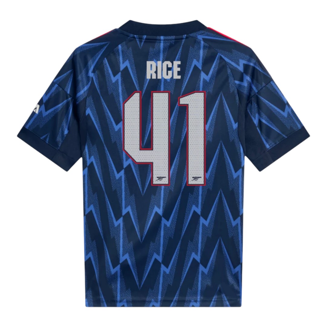 RICE #41 Arsenal 25/26 Women's Away Shirt - Arsenal Font
