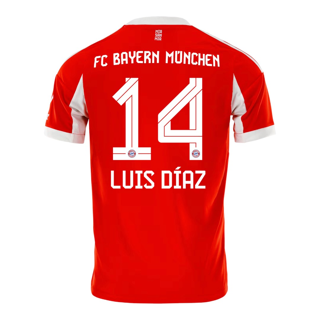 LUIS DÍAZ #14 Bayern Munich 25/26 Stadium Men's Home Shirt