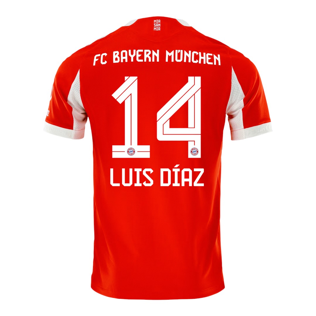 LUIS DÍAZ #14 Bayern Munich 25/26 Authentic Men's Home Shirt