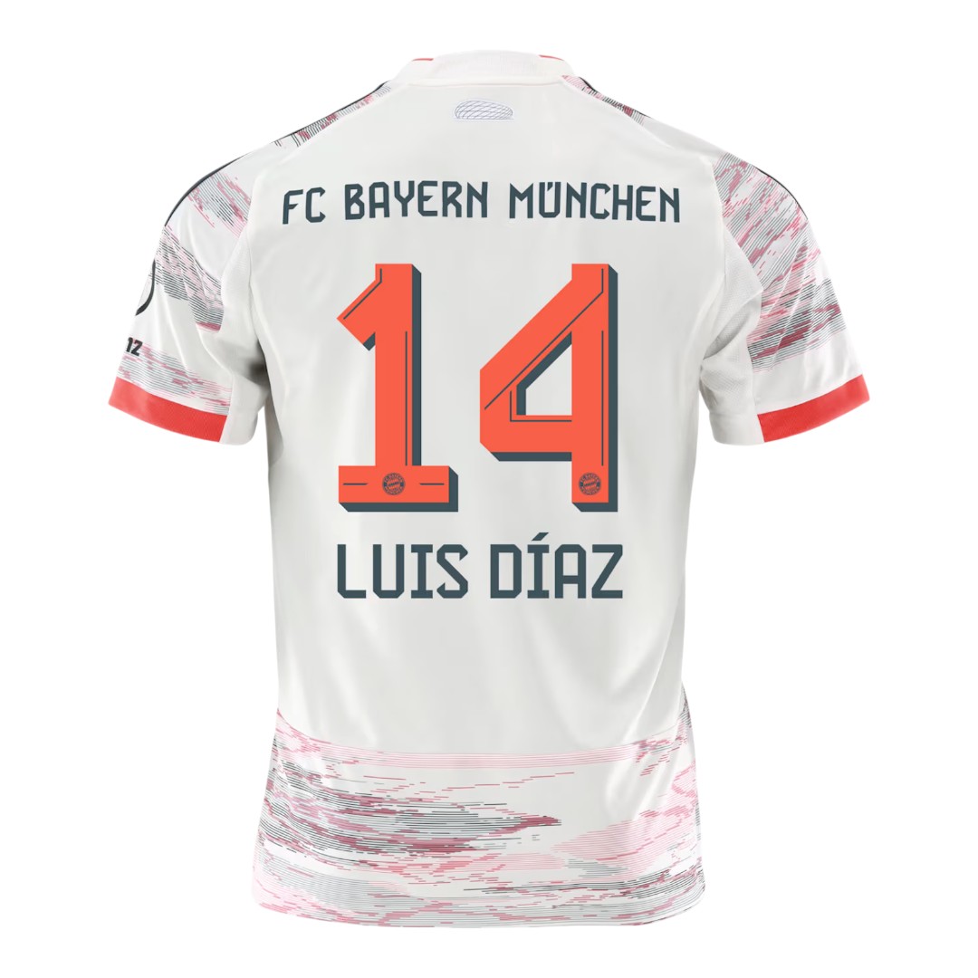 LUIS DÍAZ #14 Bayern Munich 25/26 Kid's Away Mini-Kit