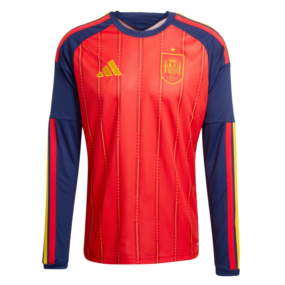 Spain 2026 Men's Home Long Sleeve Shirt