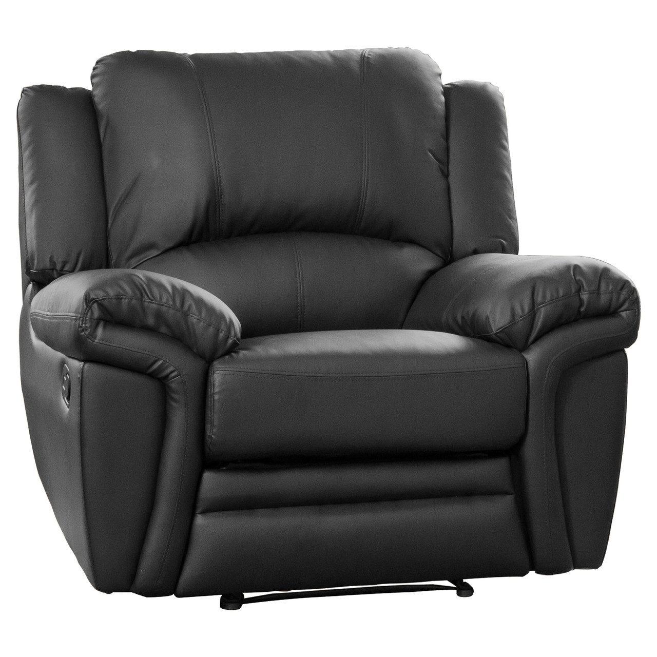 Highly Padded 1 Seater Reclining Sofa Front Row Furniture