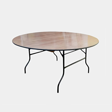 5ft Round Wooden Banqueting Table