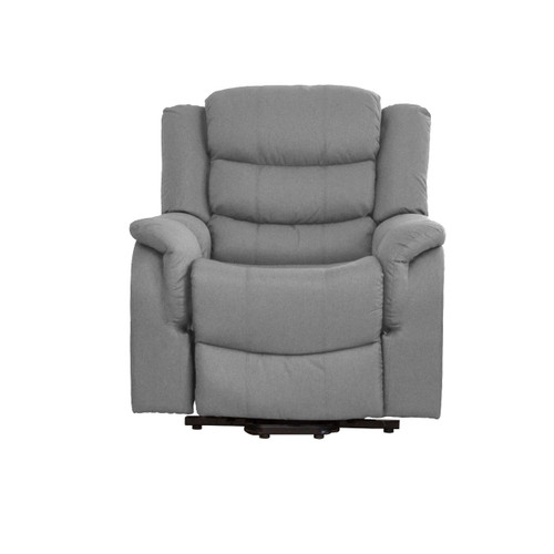 Waterfall Back 1 Seater Fabric Reclining Sofa (Light Grey) Waterfall Back 1 Seater Fabric Reclining Sofa (Light Grey)