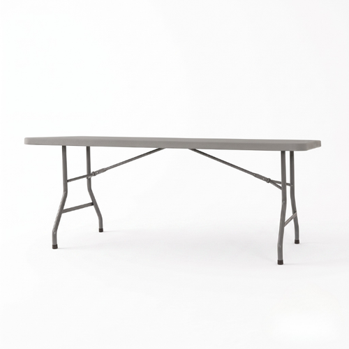6ft Folding Plastic Trestle Table. GREY (ex Winter Olympics)