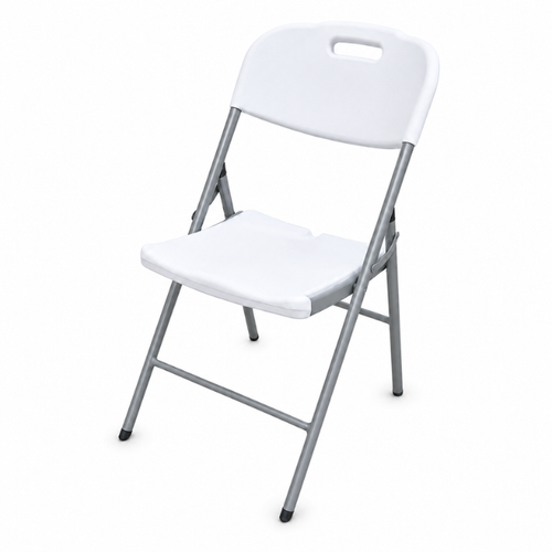 Heavy Duty Folding Plastic Chairs - White