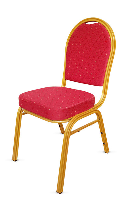 red and gold chair