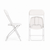 Folding Plastic Chairs White (ex Paris Olympics) 
