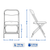 Folding Plastic Chairs White (ex Paris Olympics) 