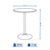 Round Poseur Table (ex Paris Olympics) 