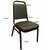 Ashdown Steel Banqueting Chair. Black PU with Black Frame