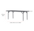 6ft Folding Plastic Trestle Table. GREY (ex Winter Olympics)