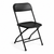 Folding Plastic Chairs - Black