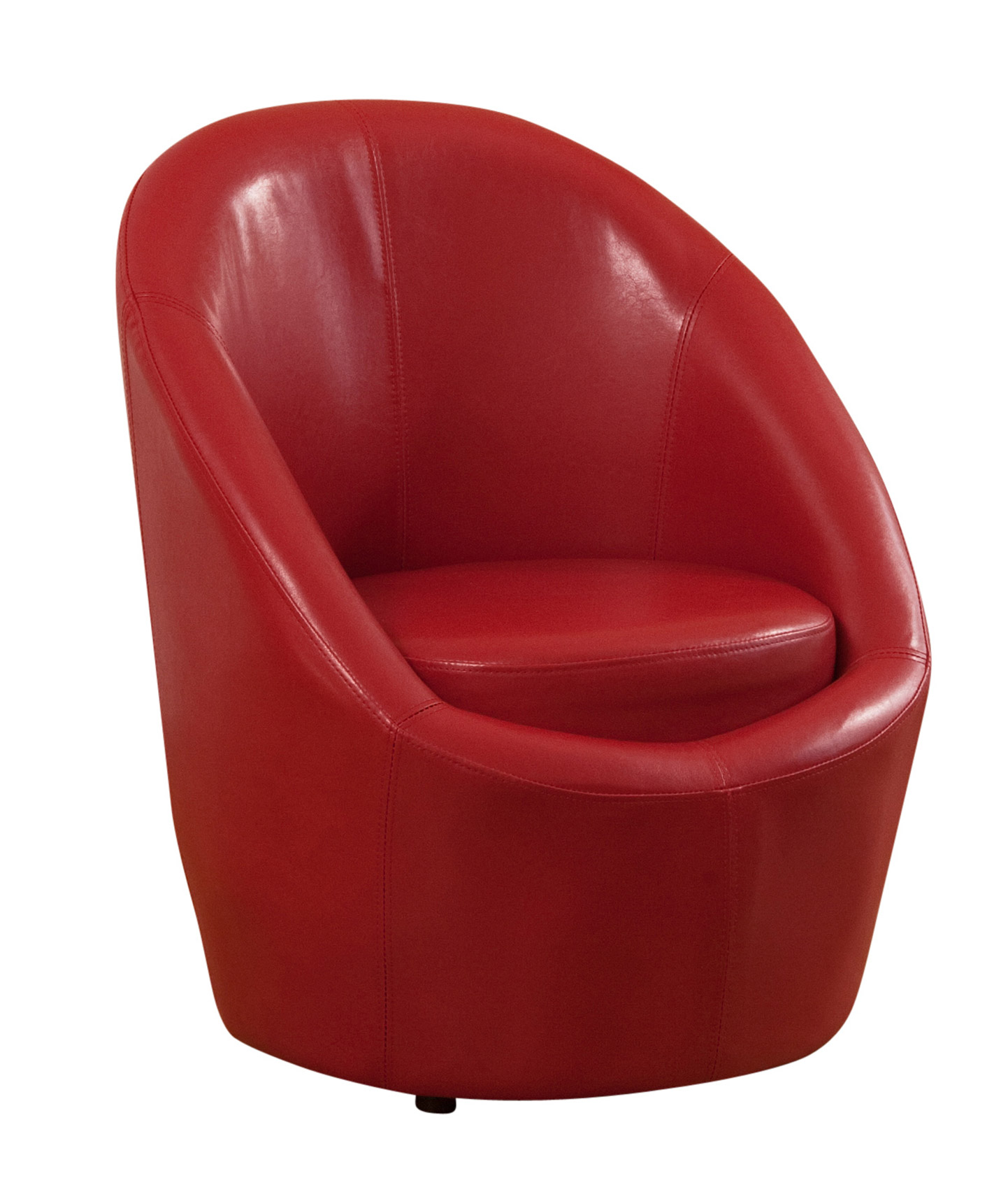 red bucket chair