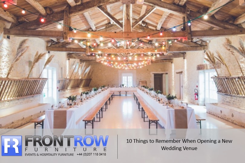 10 Things to Remember When Opening A New Wedding Venue - Front Row ...