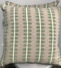 Alva Hand Block Print Pillow Cover – Schumacher Linen Accent Pillow | 20x20 Designer Throw Pillow