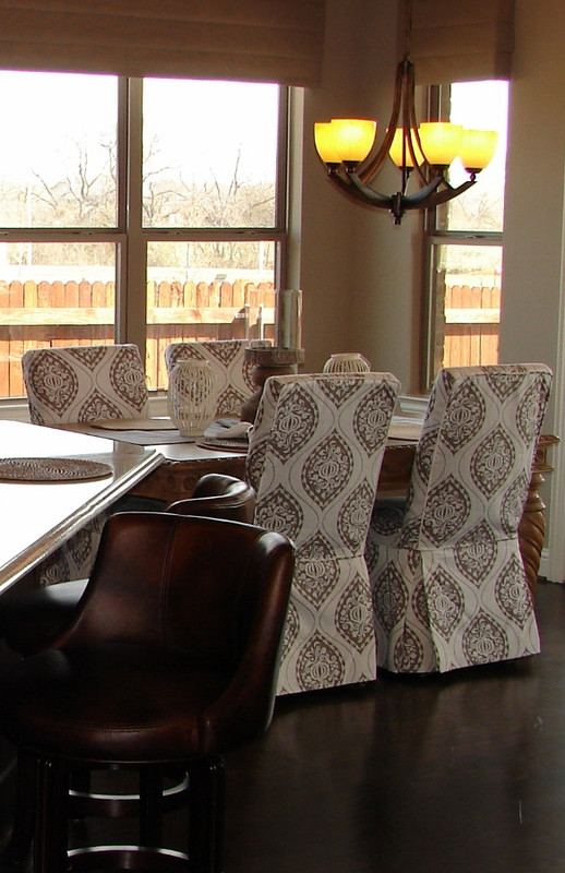 Custom Drapes Parson's Chair Covers Christy's Draperies