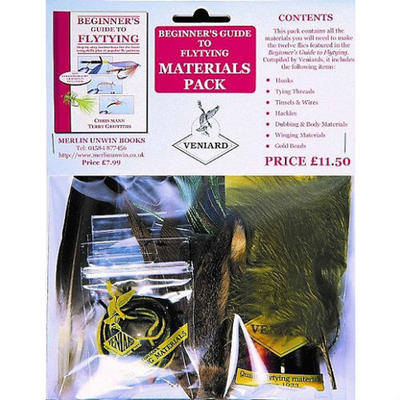 Beginners Fly Tying Material Kit Mid Antrim Angling Centre