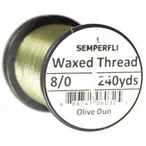 Semperfli Classic Waxed Thread 8/0 Olive Dun