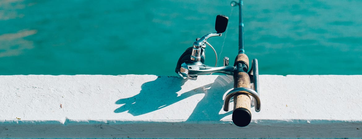 Flying fishing rods, in Ballymoney, County Antrim