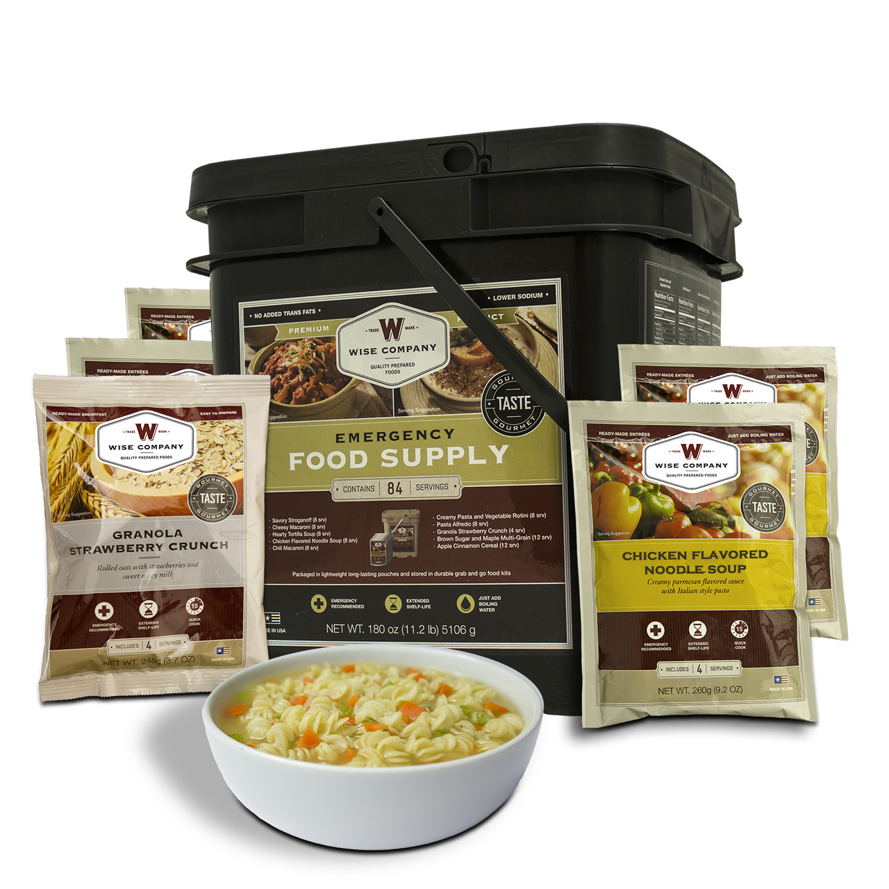 84 Serving Breakfast and Entree Grab and Go Food Kit - Plum Select
