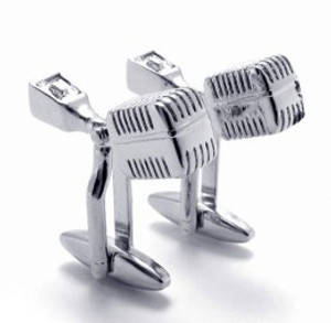 Stainless Steel Microphone Cufflinks Stainless Steel Microphone Cufflinks