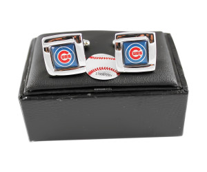 MLB Chicago Cubs Square Cufflinks with Square Shape Engraved Logo Design Gift Box Set MLB Chicago Cubs Square Cufflinks with Square Shape Engraved Logo Design Gift Box Set