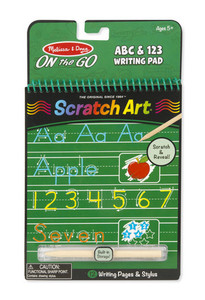 On the Go Scratch Art: ABC & 123 Writing Pad