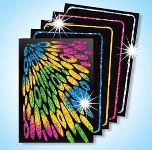 Scratch Art Scratch & Sparkle Artist Trading Cards Assorted Holographic Colors