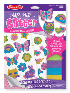 Mess-Free Glitter Friendship Foam Stickers