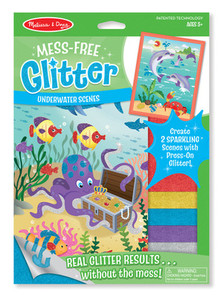 Mess-Free Glitter Underwater Scenes
