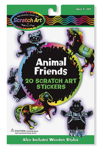 Scratch Art® Animal Friends Stickers