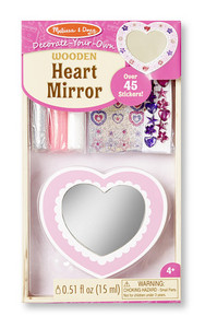 Decorate-Your-Own Wooden Heart Mirror