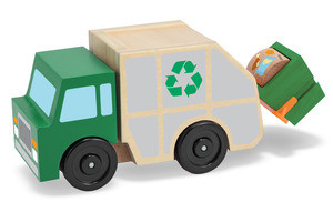 Garbage Truck Wooden Vehicle
