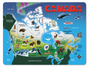 Wooden Canada Map Puzzle
