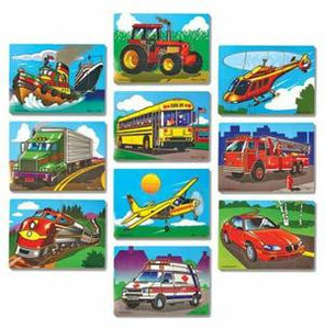 Favorite Vehicles Puzzle Set