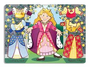 Princess Dress-Up Mix 'n Match Peg Puzzle - 8 Pieces