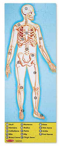 Human Anatomy Floor Puzzle - Double-Sided - 100 Pieces