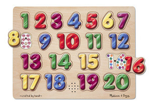 Spanish Numbers Sound Puzzle - 20 Pieces
