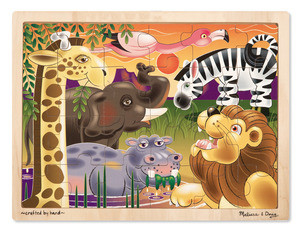 African Plains Wooden Jigsaw Puzzle - 24 Pieces