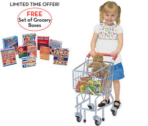 Shopping Cart with FREE Let's Play House! Grocery Boxes