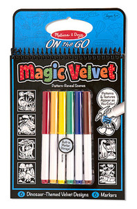 Magic Velvet Dinosaur Scenes - ON the GO Travel Activity