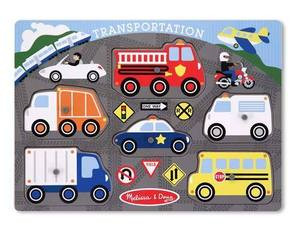 Transportation Peg Puzzle - 6 Pieces