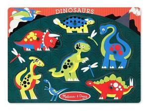 Dinosaurs Peg Puzzle - 6 Pieces