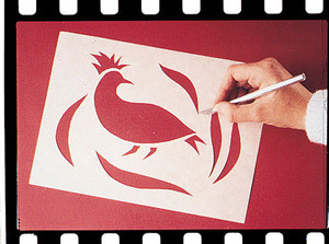 Scratch Art Wax-O Stencil Paper (12 sheets 9" x 12")