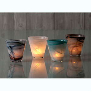 Polished Alabaster Votive Holder