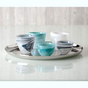 Polished Alabaster Condiment Dish