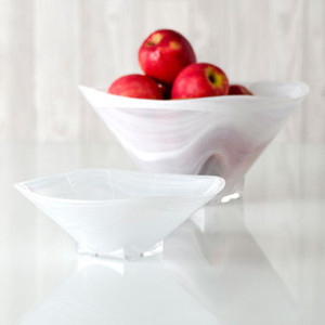 Polished Alabaster Squared Bowl